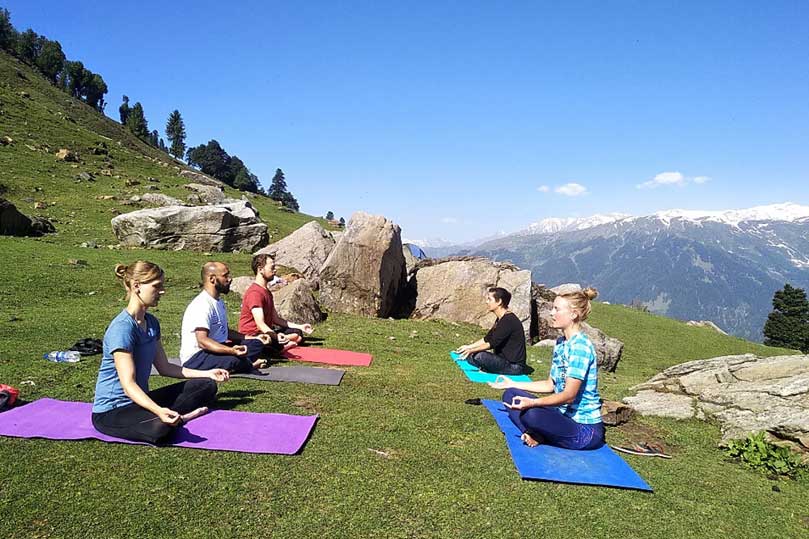 Himalayas With Yoga And Golden Temple